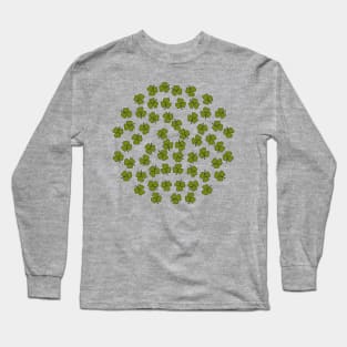 Shamrocks Green on St Patricks Day Long Sleeve T-Shirt